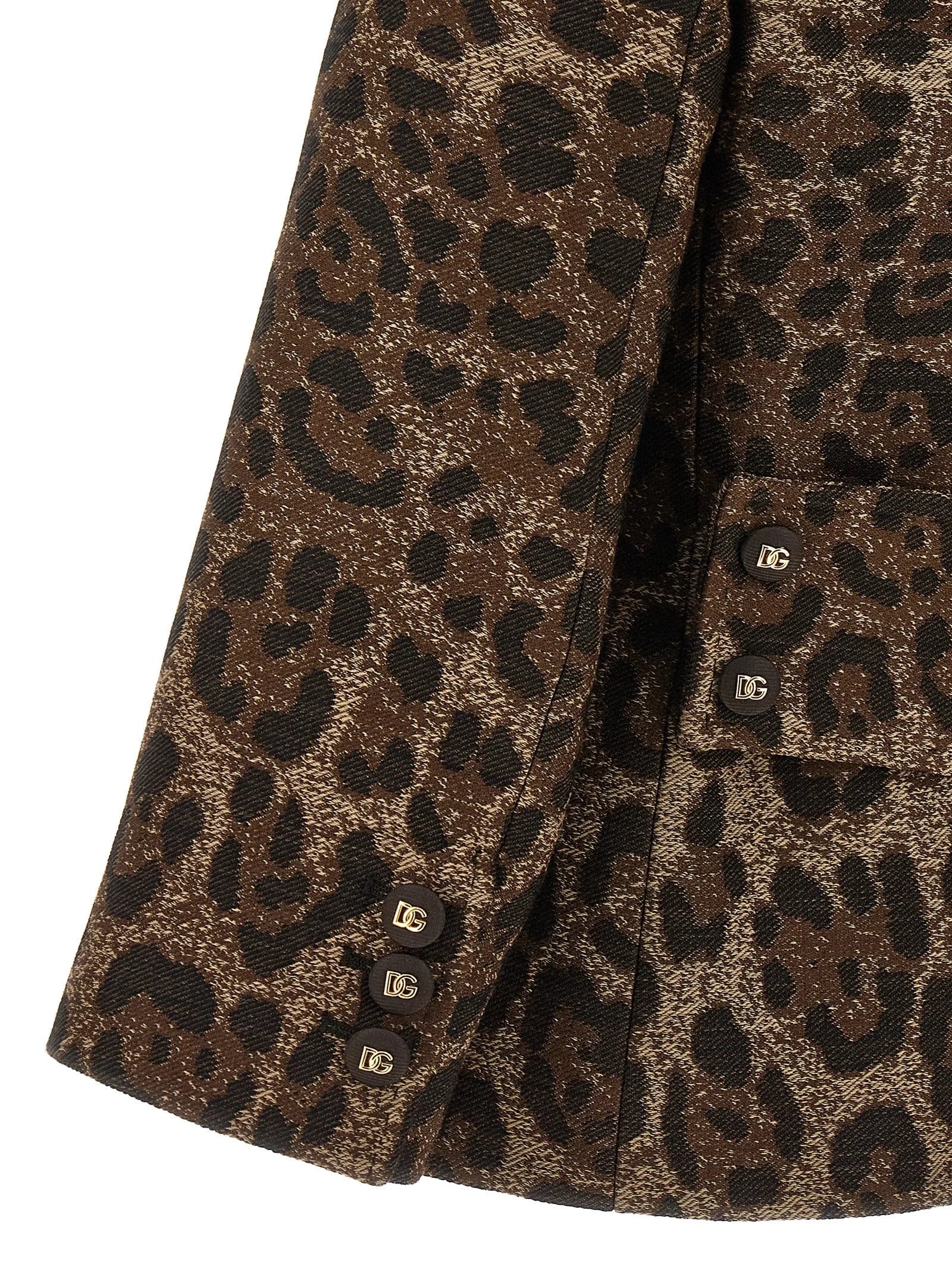 Dolce & Gabbana Brown Virgin Wool Blazer - IT46