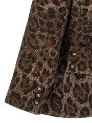 Dolce & Gabbana Brown Virgin Wool Blazer - IT46
