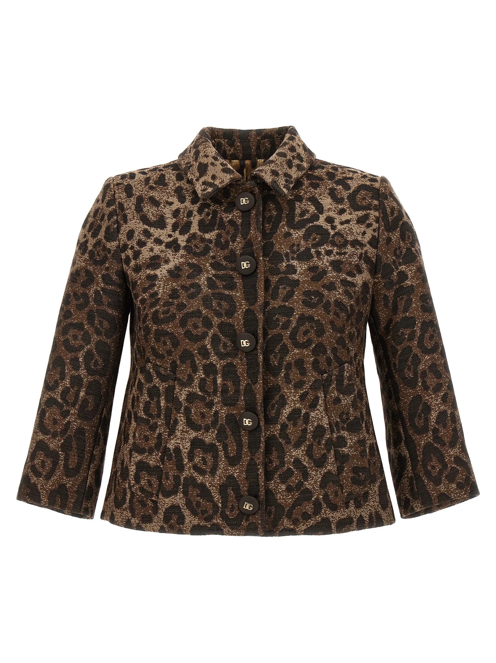 Dolce & Gabbana Brown Virgin Wool Blazer - IT46