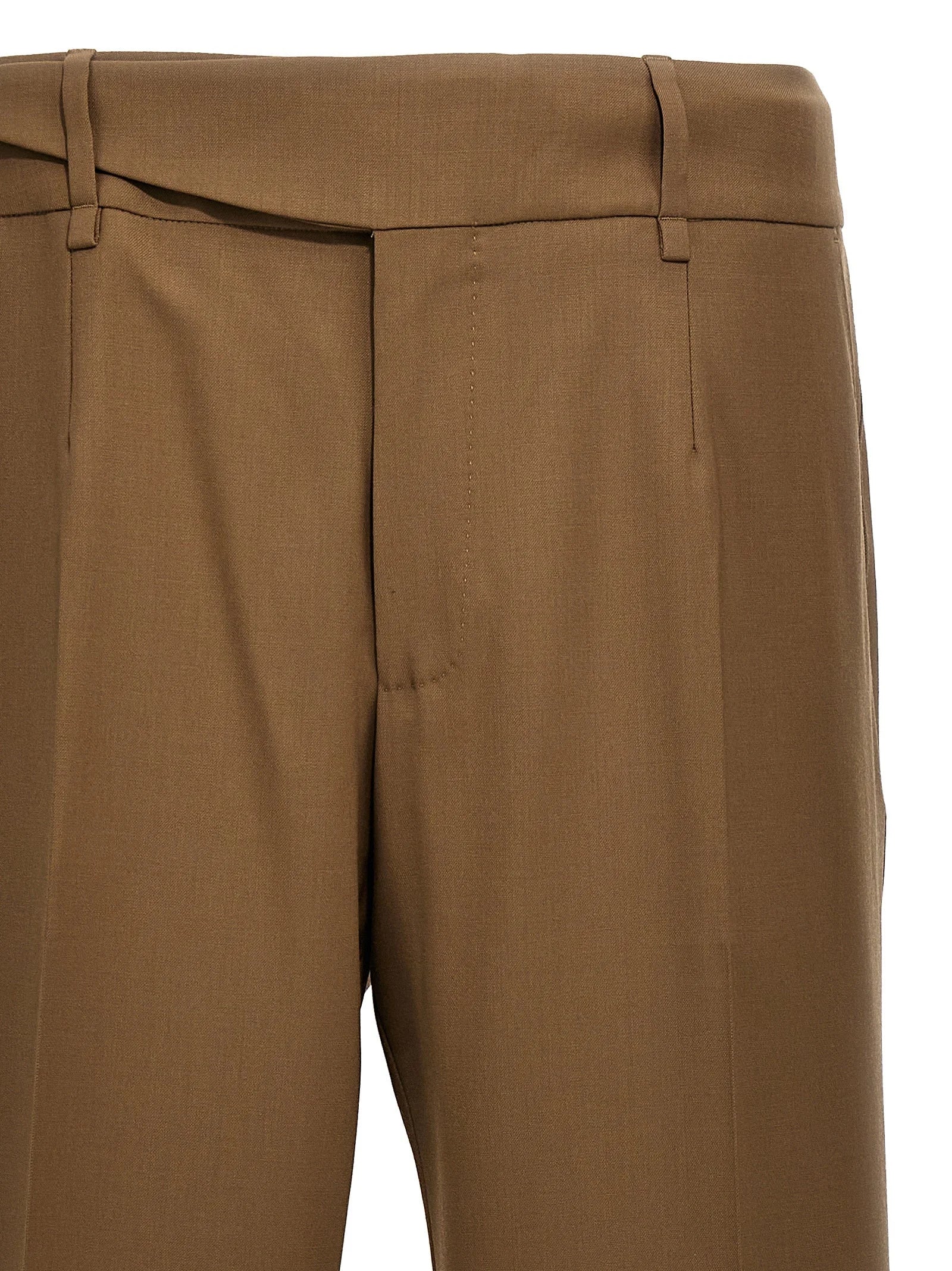 Dolce & Gabbana Brown Virgin Wool Dress Pants - 48 | M