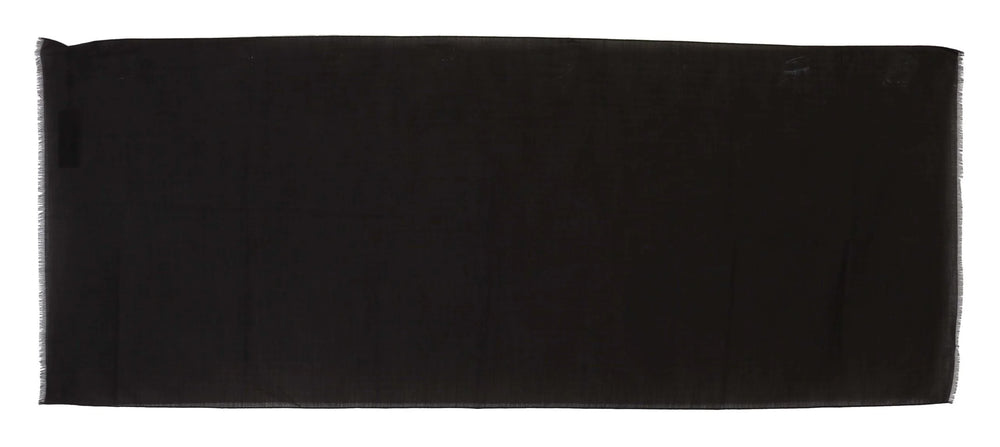 Dolce & Gabbana Brown Virgin Wool Striped Pattern Wrap Scarf - Scarves & Shawls