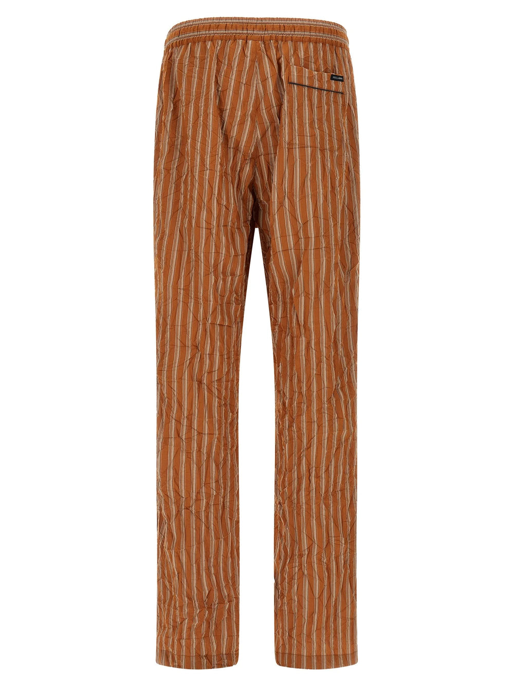 Dolce & Gabbana Brown Viscose Casual Pants