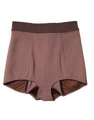 Dolce & Gabbana Brown Viscose High Waisted Hot Pants Shorts - IT40|S - Short Trousers
