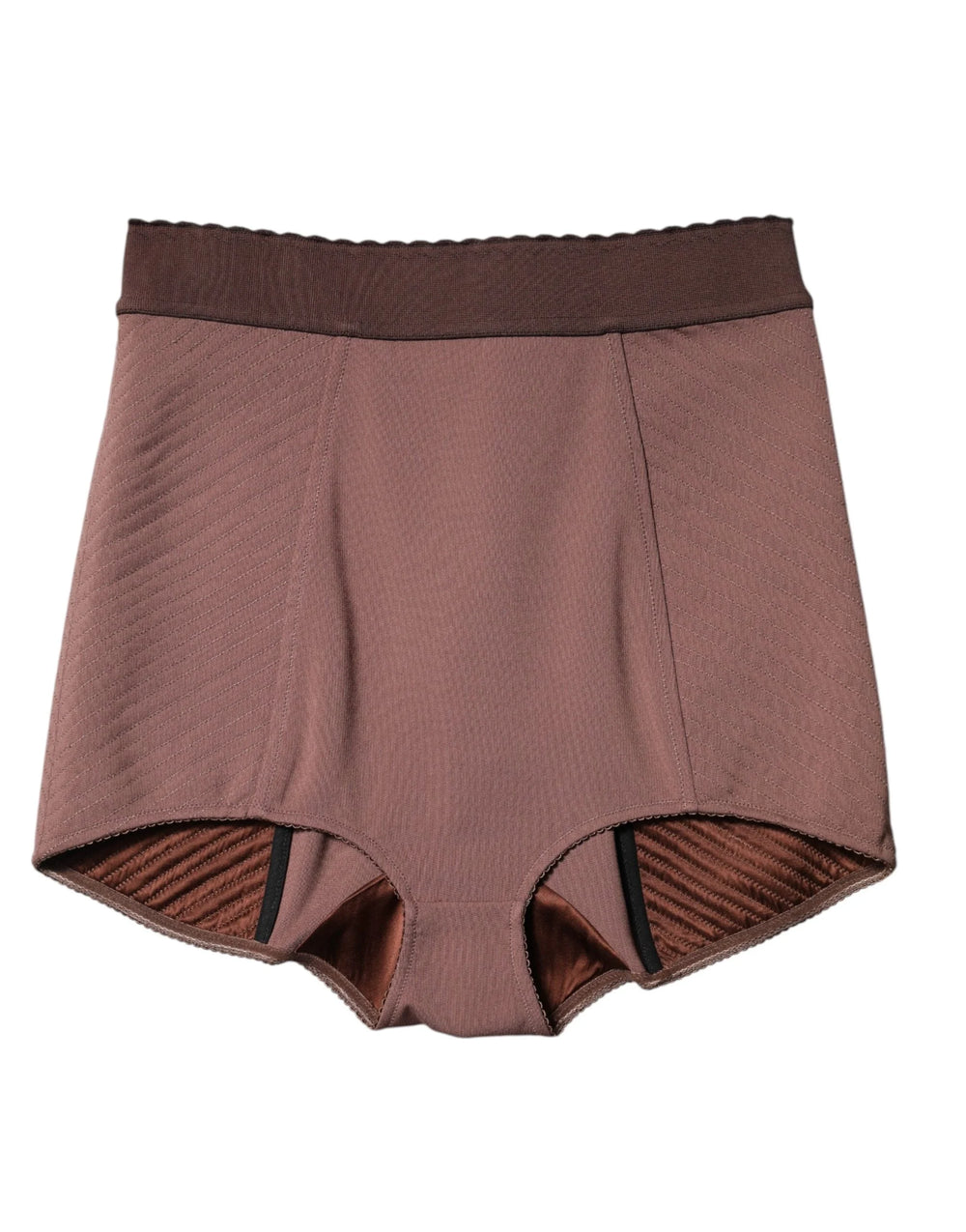 Dolce & Gabbana Brown Viscose High Waisted Hot Pants Shorts - IT40|S - Short Trousers