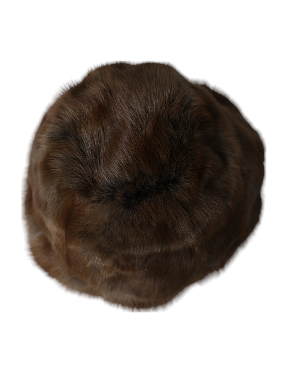 Dolce & Gabbana Brown Weasel Fur Womens Cashmere Hat Beanie - 58 cm|M - Beanies