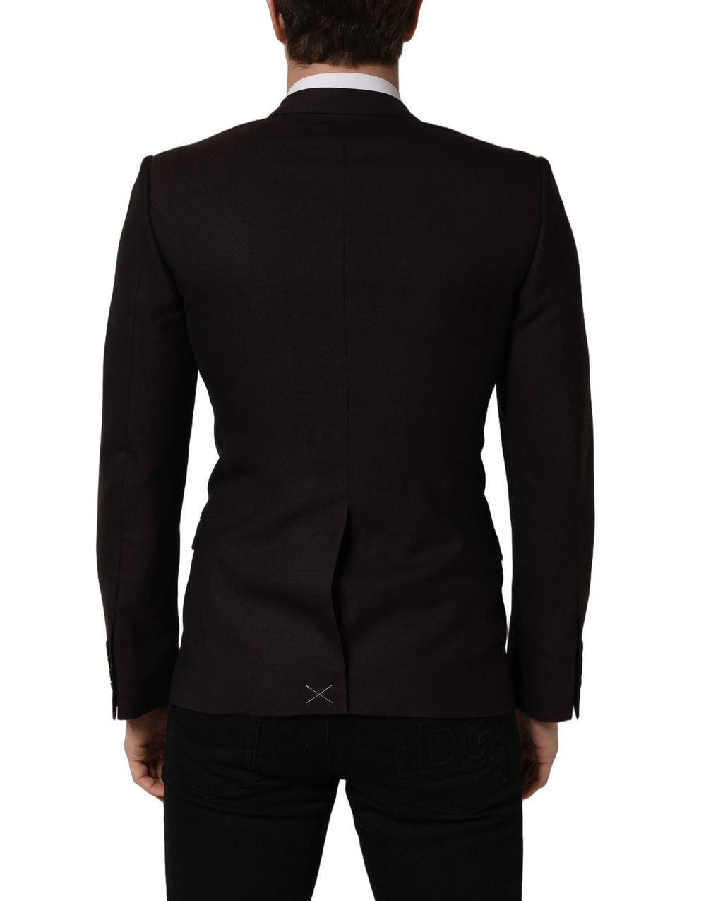 Dolce & Gabbana Brown Wool GOLD Single Breasted Men Jacket - IT46 | S