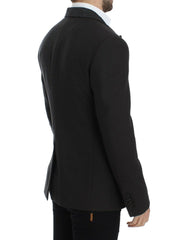 Dolce & Gabbana Brown wool slim fit blazer - IT48 | M - Sport Jackets