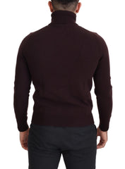 Dolce & Gabbana Brown Wool Turtle Neck Pullover Sweater - IT46 | S - Sweaters