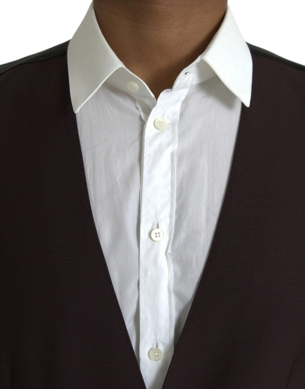 Dolce & Gabbana Brown Wool Waistcoat Dress Formal Vest - IT52 | XL - Vests