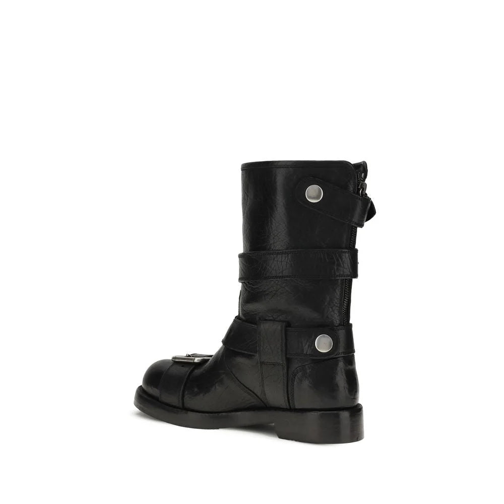 Dolce & Gabbana Buckled leather Boots - Boots