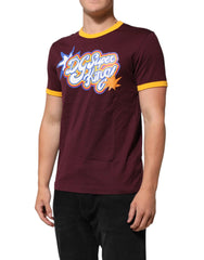 Dolce & Gabbana Burgundy Cotton DG Super King Logo T-Shirt - IT48 | M - T-Shirts