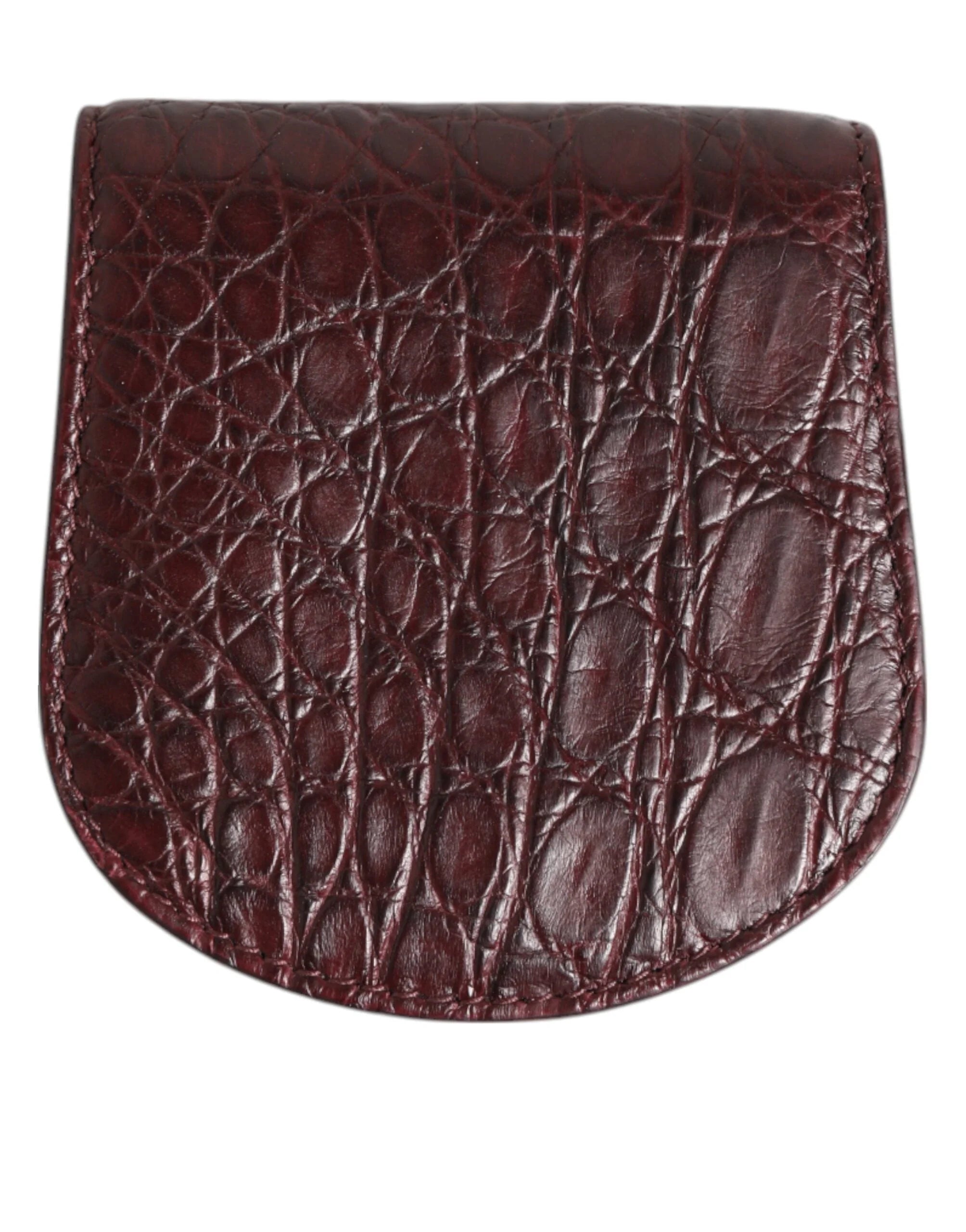 Dolce & Gabbana Burgundy Exotic Skin Coin Condom Case Holder Pocket Wallet - Sex Toys & Erotic Games