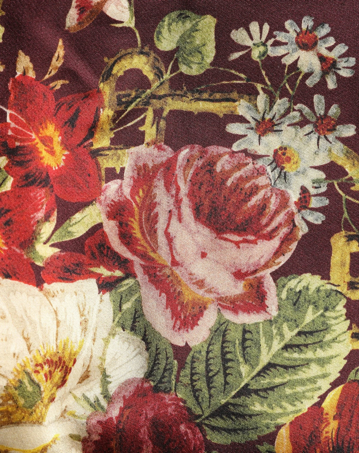 Dolce & Gabbana Burgundy Floral HighWaist A-line Mini Skirt - IT36|XXS