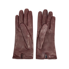 Dolce & Gabbana Burgundy Leather Glove - 7.5|S - Gloves & Mittens