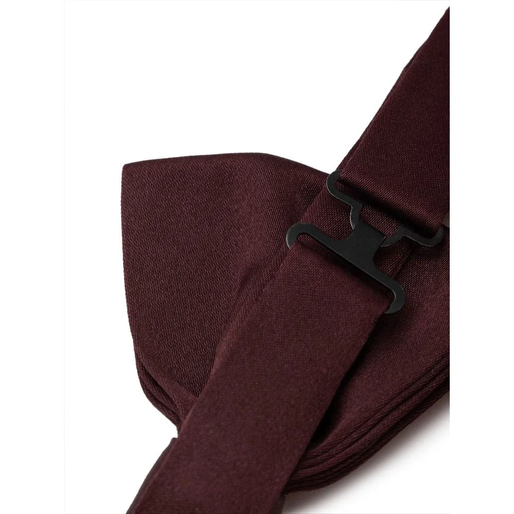 Dolce & Gabbana Burgundy Silk Bowty - One Size - Neckties