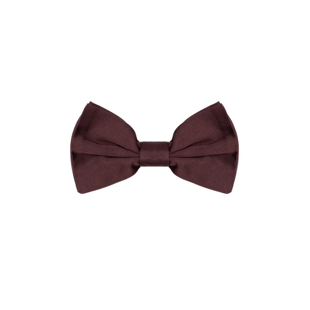 Dolce & Gabbana Burgundy Silk Bowty - One Size - Neckties
