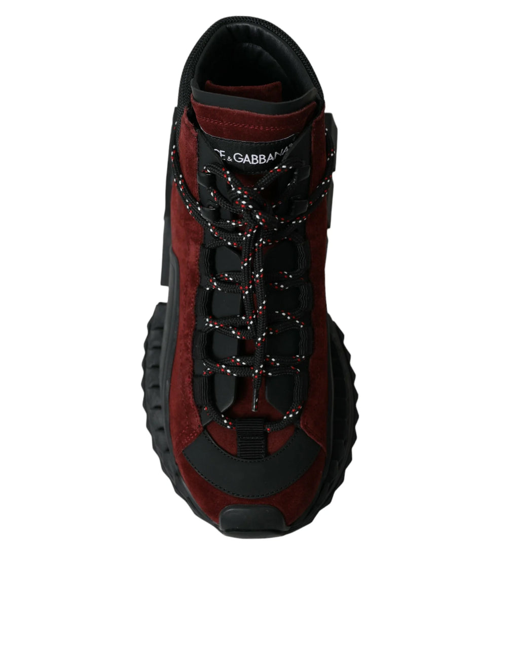 Dolce & Gabbana Burgundy Super King High Top Men Sneakers Shoes - EU39/US6