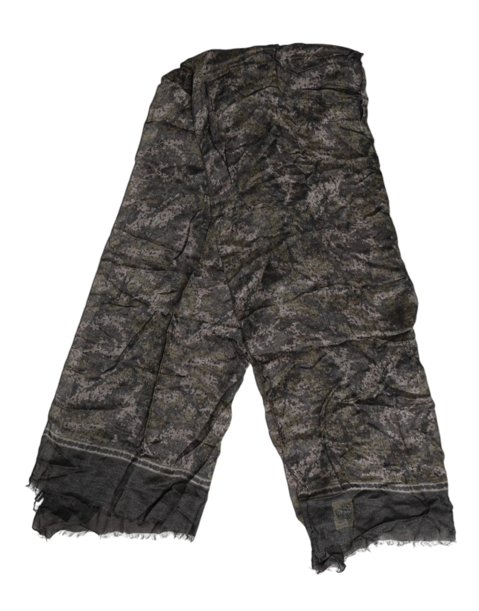 Dolce & Gabbana Camouflage Neck Warmer Wrap Foulard Scarf - Scarves & Shawls