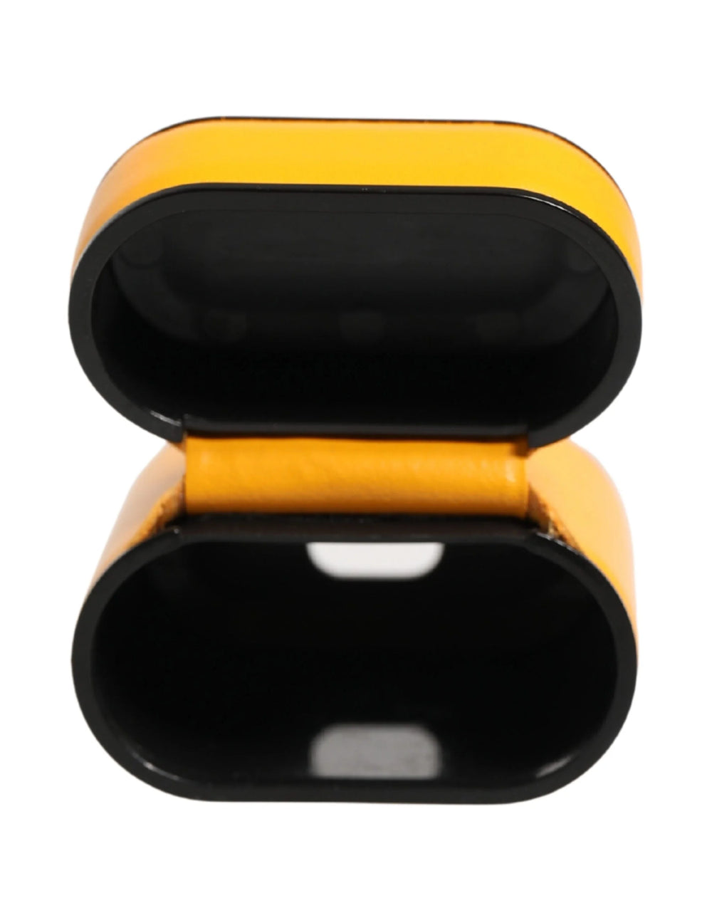 Dolce & Gabbana Case Yellow Calf Leather Logo Flip Holder Strap Airpods