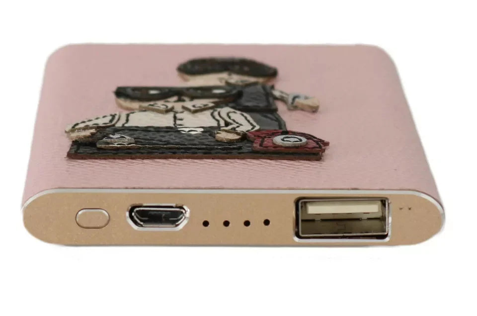Dolce & Gabbana Charger USB Pink Leather #DGFAMILY Power Bank - Power Banks