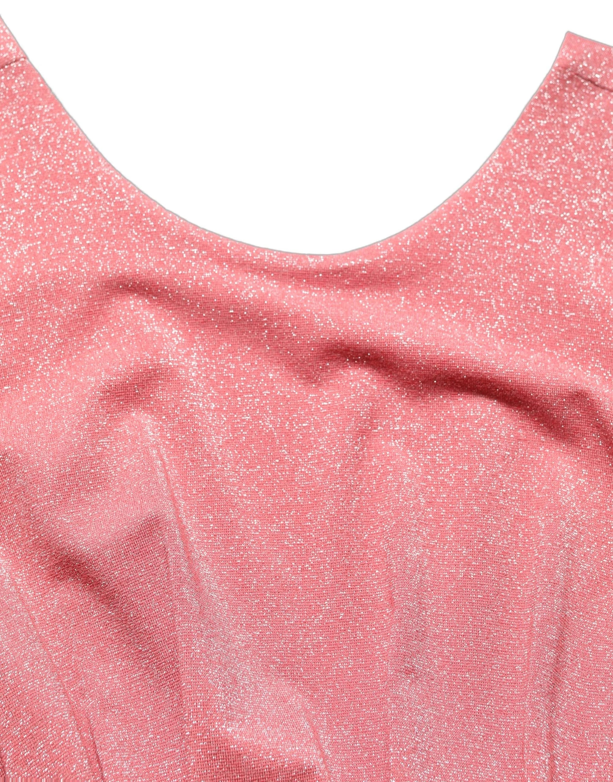 Dolce & Gabbana Coral Pink Pleated Sleeveless Max Dress - IT42|M