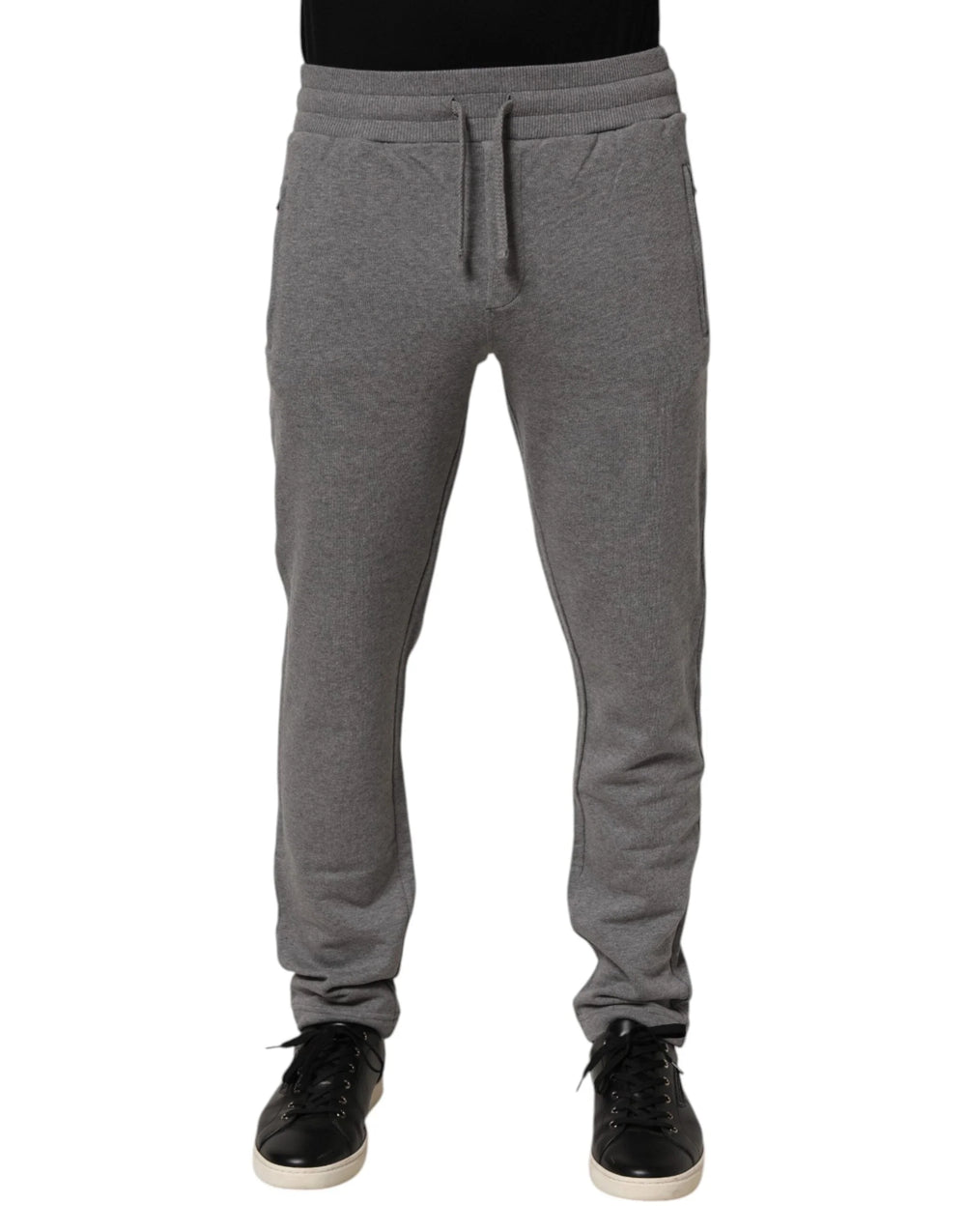 Dolce & Gabbana Cotton Jogger Sweatpants Trouser Gray - IT44 | XS - Joggers