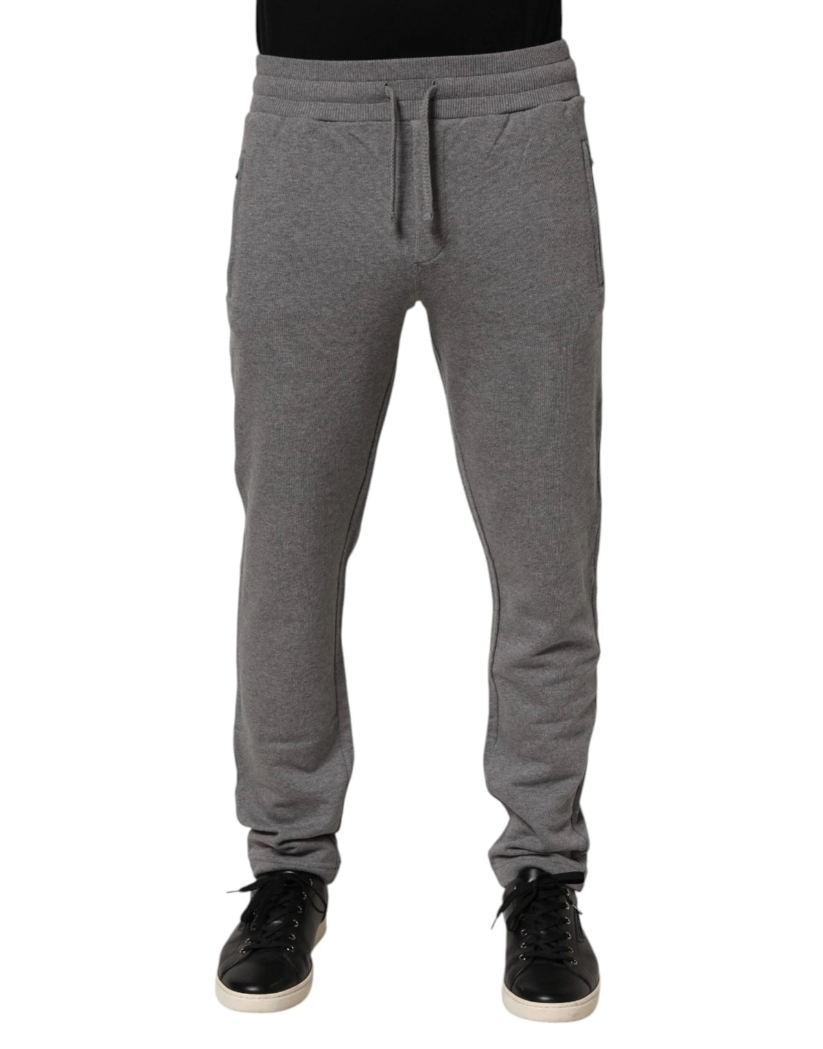 Dolce & Gabbana Cotton Jogger Sweatpants Trouser Gray - IT44 | XS - Joggers