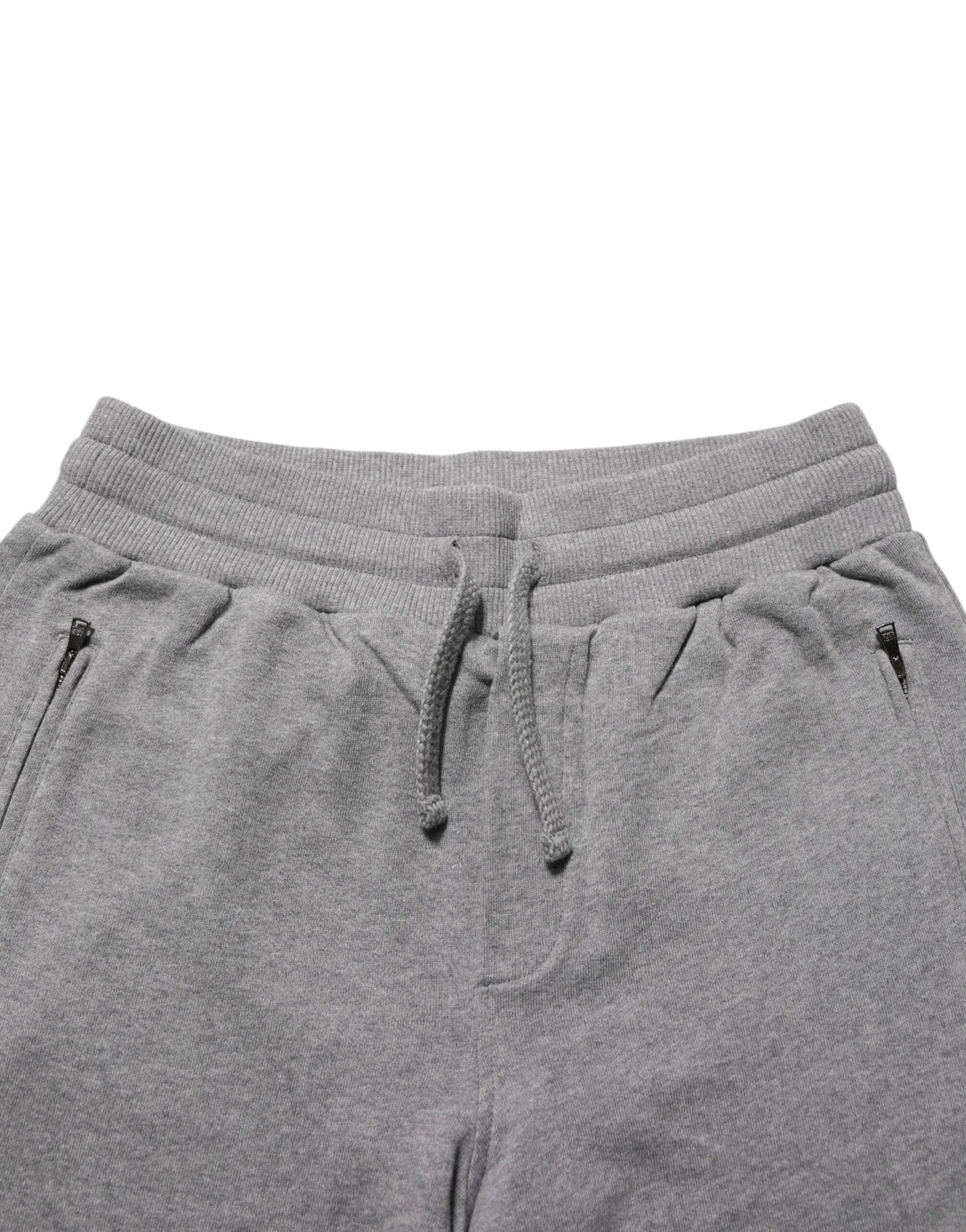 Dolce & Gabbana Cotton Jogger Sweatpants Trouser Gray - IT44 | XS - Joggers