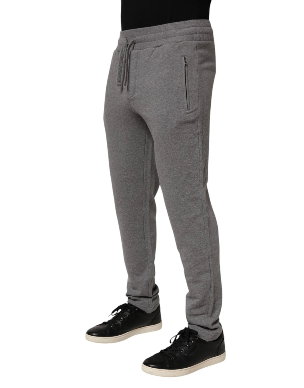 Dolce & Gabbana Cotton Jogger Sweatpants Trouser Gray - IT44 | XS - Joggers