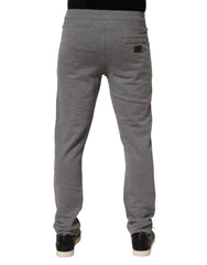 Dolce & Gabbana Cotton Jogger Sweatpants Trouser Gray - IT44 | XS - Joggers