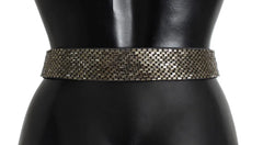 Dolce & Gabbana Crystal Buckle Sequined Waist Belt - 65 cm / 26 Inches - Belts
