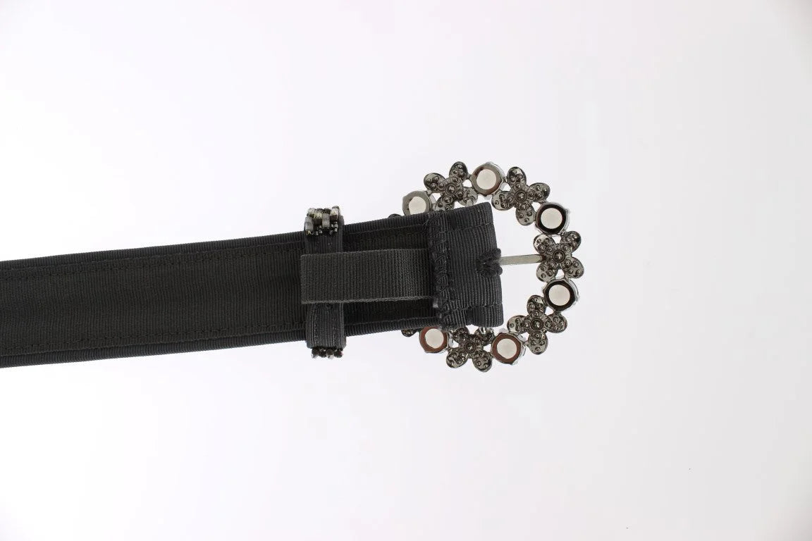 Dolce & Gabbana Crystal Buckle Sequined Waist Belt - 65 cm / 26 Inches