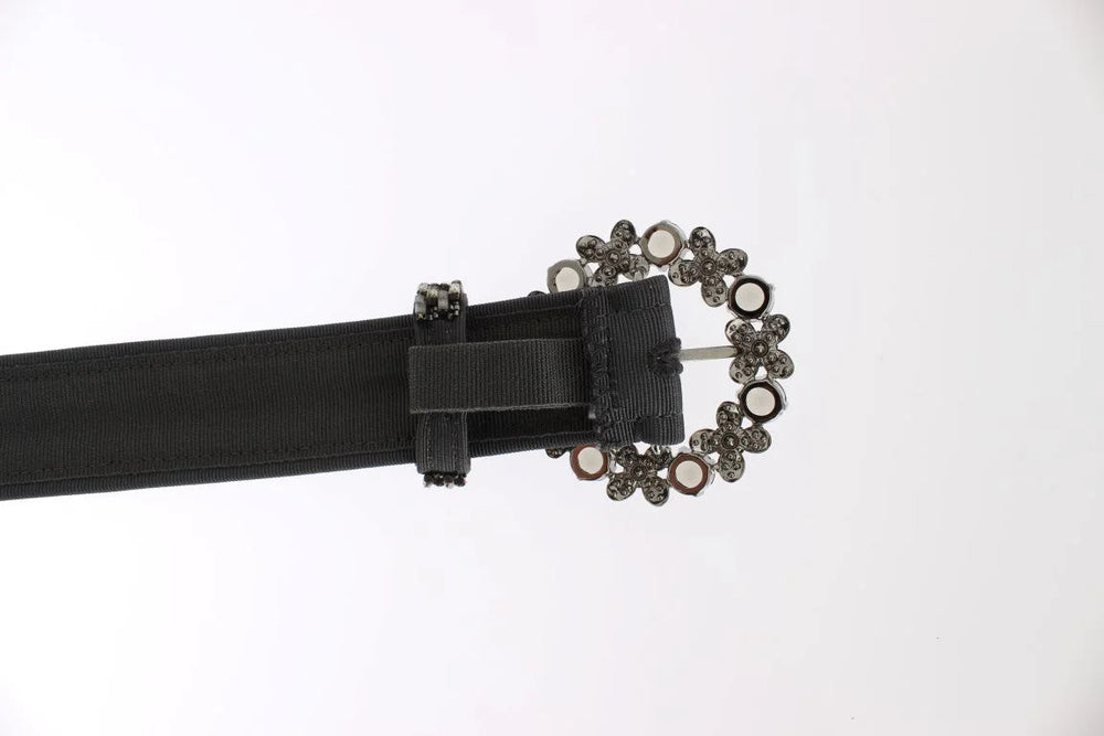 Dolce & Gabbana Crystal Buckle Sequined Waist Belt - 65 cm / 26 Inches