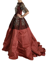 Dolce & Gabbana Crystal Chandelier Silk Princess Gown Dress - IT40|S - Dresses