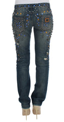 Dolce & Gabbana Crystal Embellished GIRLY Slim Fit Jeans - IT36 | XS - Jeans