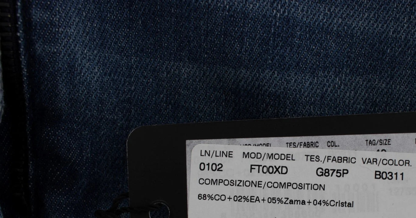 Dolce & Gabbana Crystal Roses Heart Embellished Jeans - Jeans