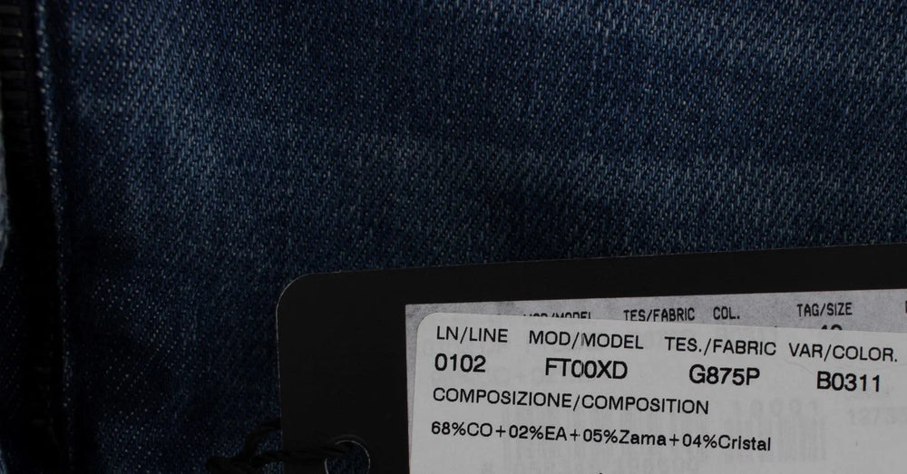 Dolce & Gabbana Crystal Roses Heart Embellished Jeans - Jeans