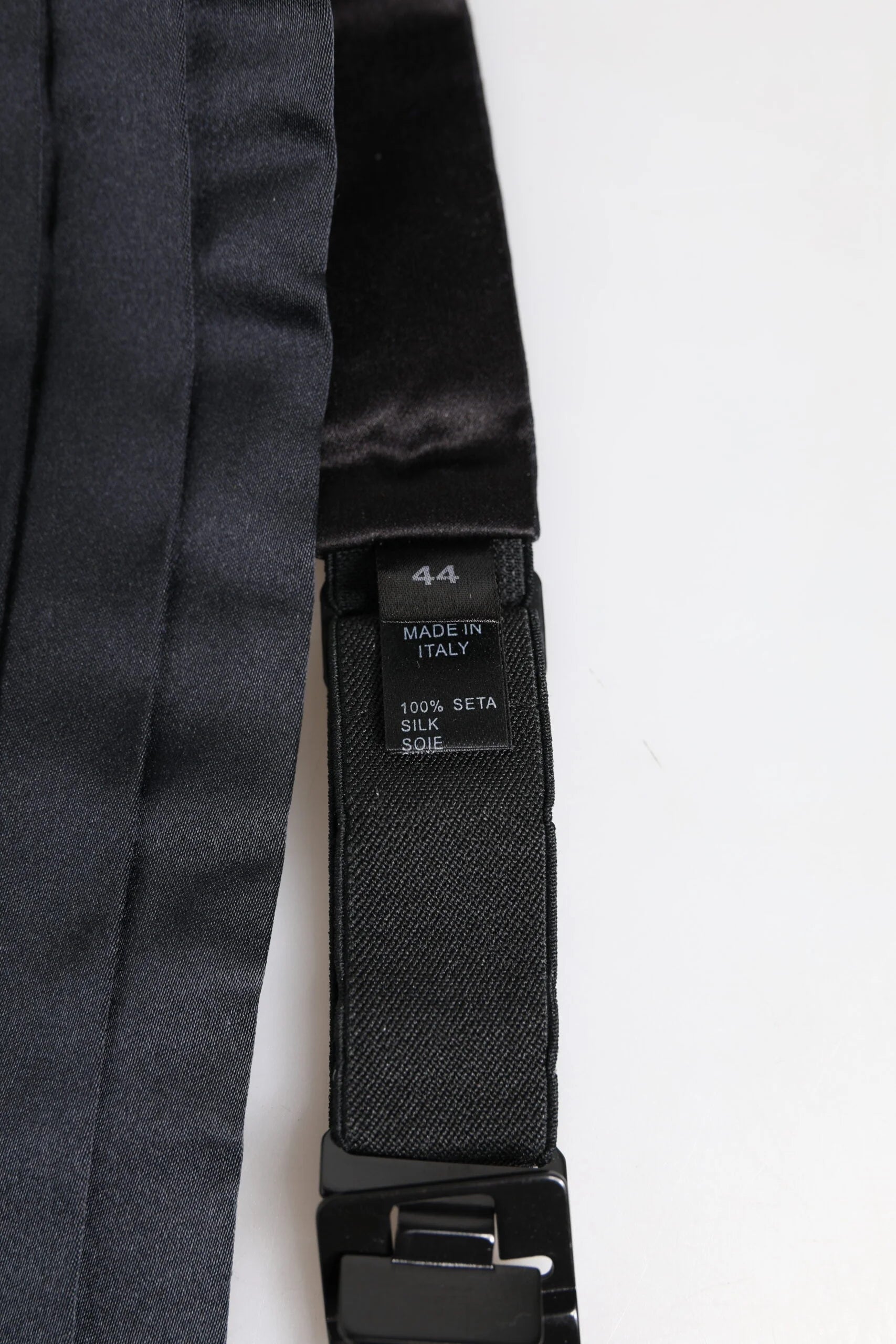 Dolce & Gabbana Dark Blue 100% Silk Belt Waist Cummerbund - Suspenders