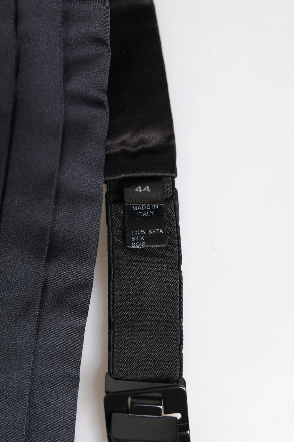 Dolce & Gabbana Dark Blue 100% Silk Belt Waist Cummerbund - Suspenders