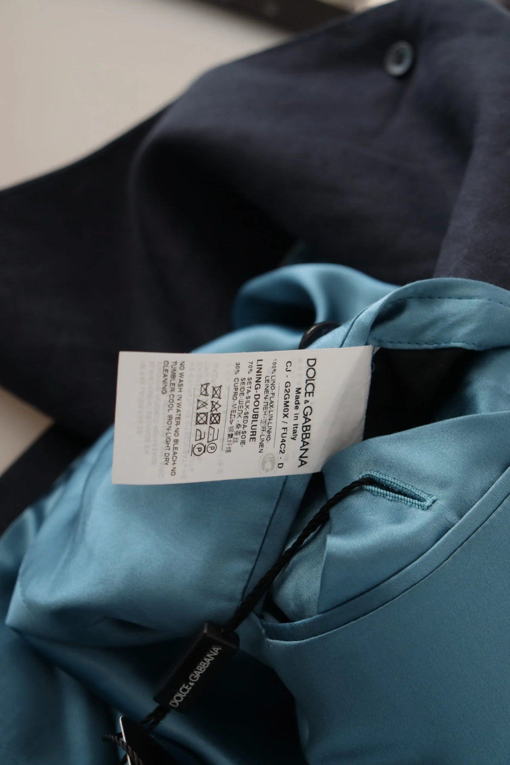 Dolce & Gabbana Dark Blue ALTA SARTORIA Jacket Coat Blazer - IT56 | XL - Sport Jackets