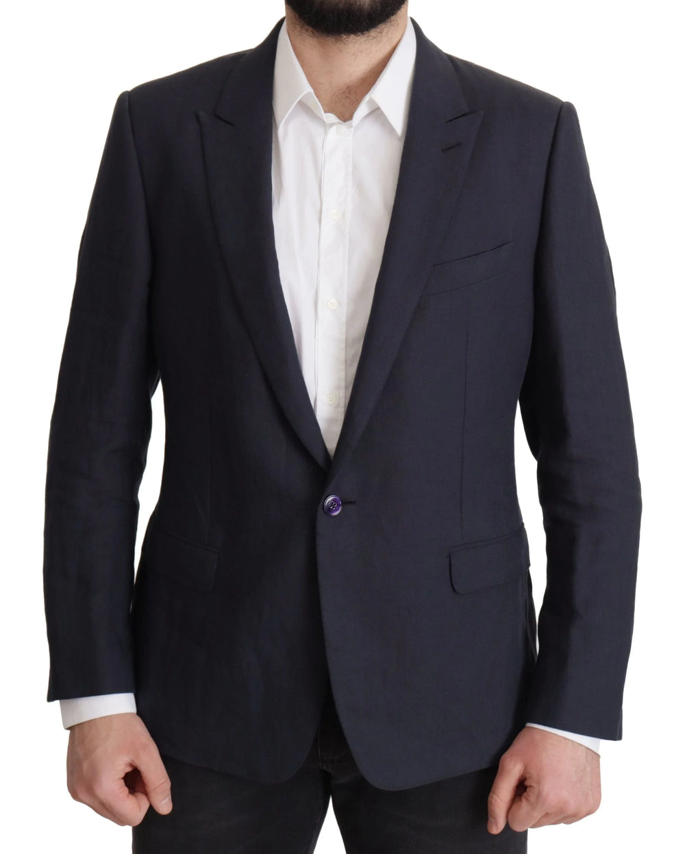 Dolce & Gabbana Dark Blue ALTA SARTORIA Jacket Coat Blazer - IT56 | XL - Sport Jackets