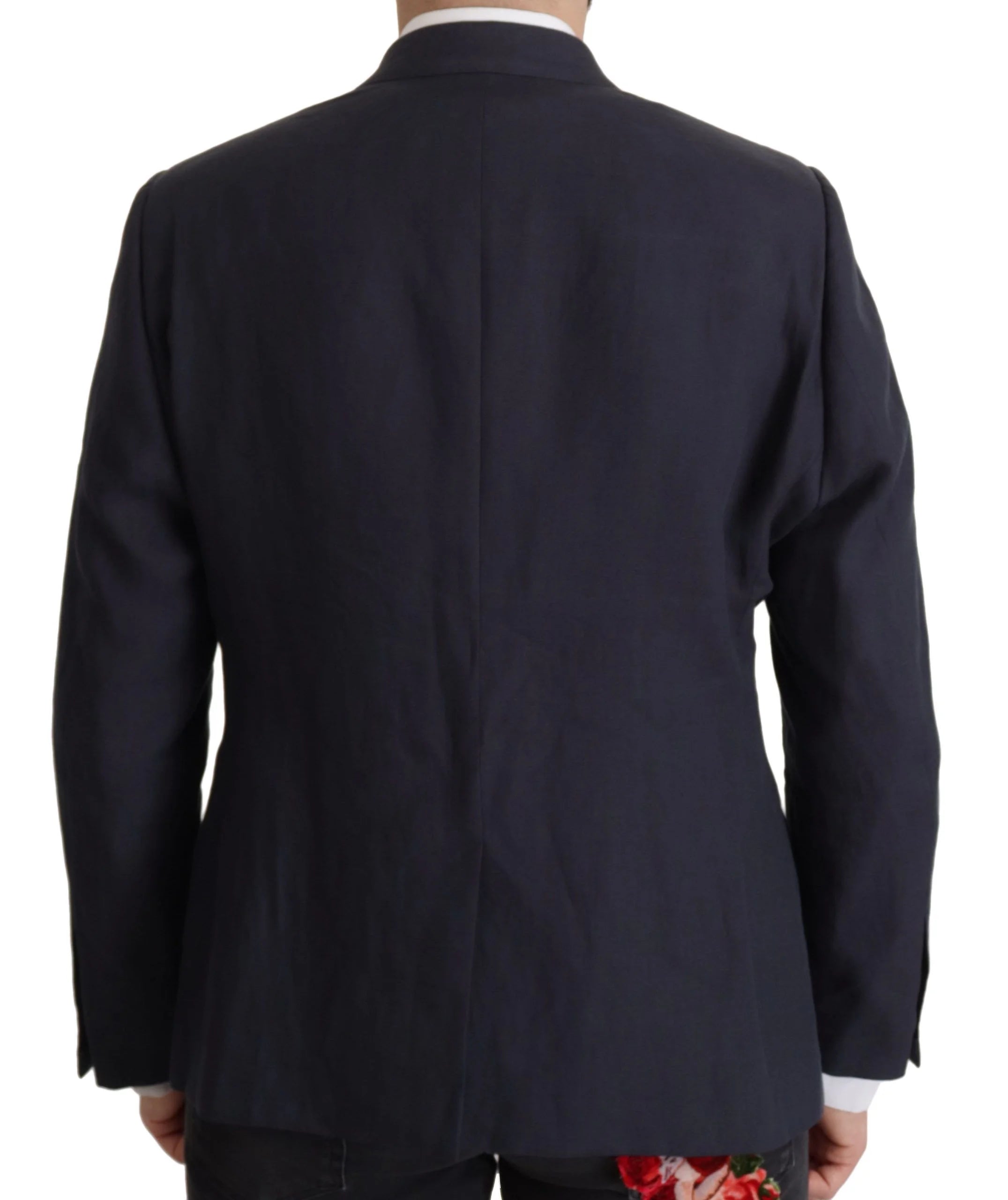 Dolce & Gabbana Dark Blue ALTA SARTORIA Jacket Coat Blazer - IT56 | XL - Sport Jackets