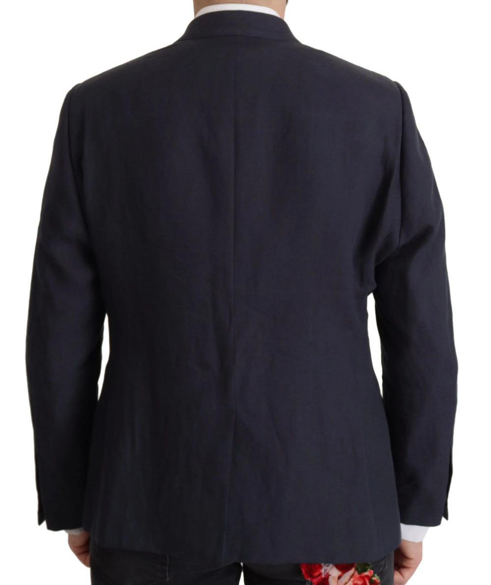 Dolce & Gabbana Dark Blue ALTA SARTORIA Jacket Coat Blazer - IT56 | XL - Sport Jackets