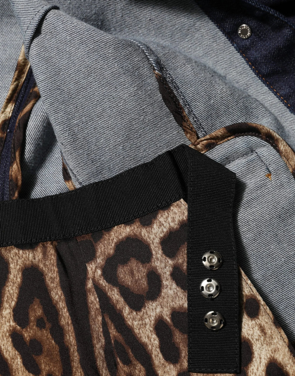 Dolce & Gabbana Dark Blue Cotton Collared Denim Coat Jacket - Trucker Jackets