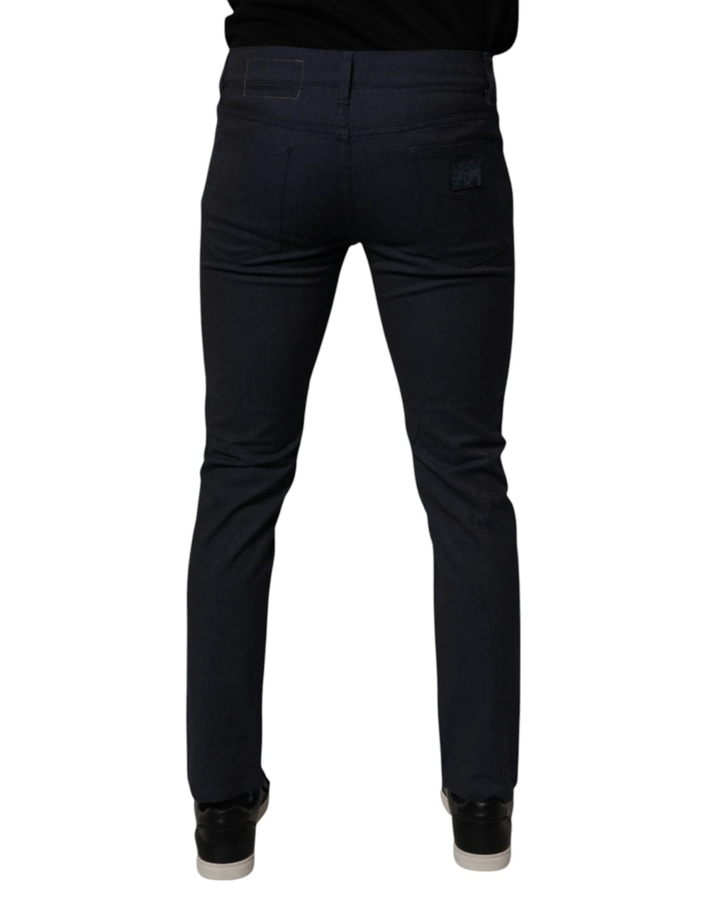 Dolce & Gabbana Dark Blue Cotton Stretch Skinny Denim Jeans - Jeans