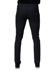 Dolce & Gabbana Dark Blue Cotton Stretch Skinny Denim Jeans - Jeans