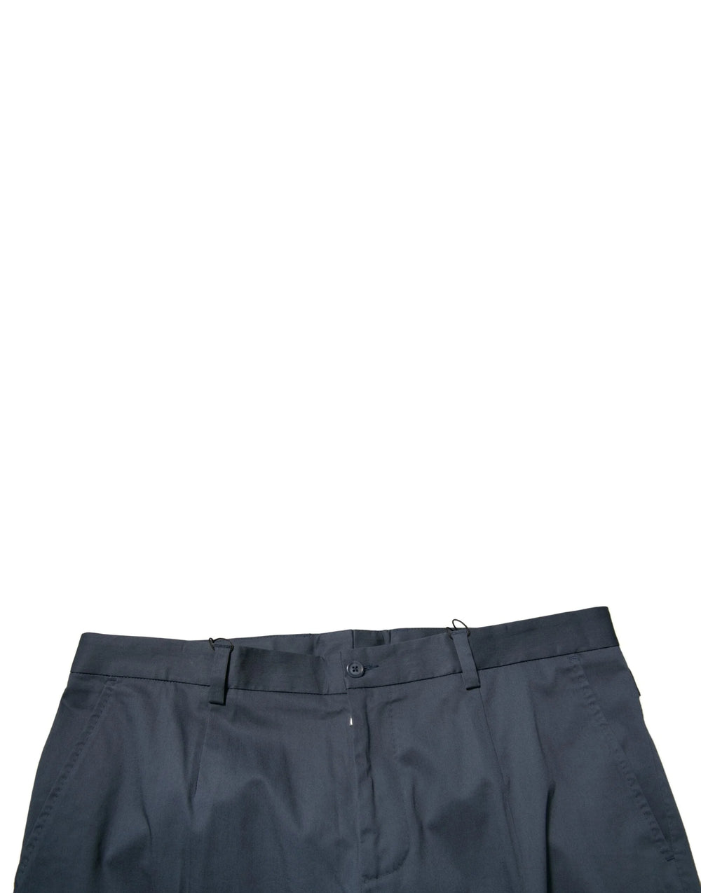 Dolce & Gabbana Dark Blue Cotton Stretch Skinny Men Dress Pants - Trousers