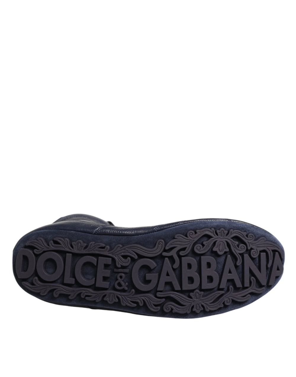 Dolce & Gabbana donkerblauwe leren mid-calf laarzen - Laarzen