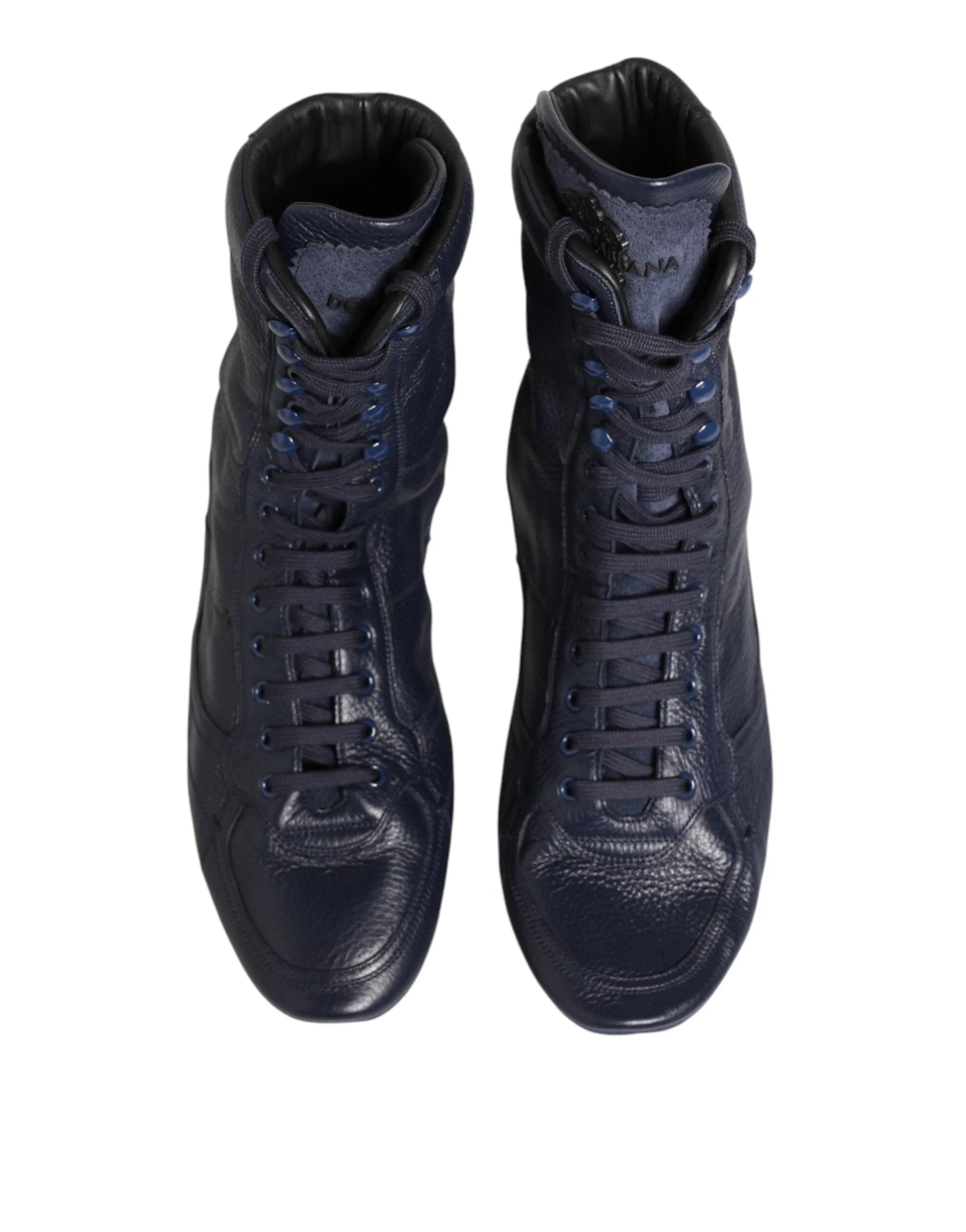 Dolce & Gabbana Donkerblauwe laarsjes van hertenleer - Laarzen