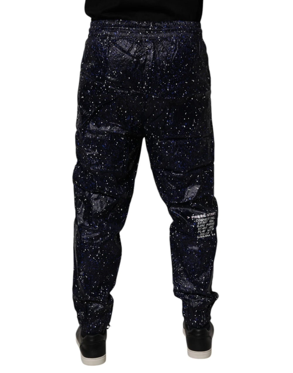 Dolce & Gabbana Dark Blue DG Game Print Cotton Jogger Pants - IT48 | M - Joggers